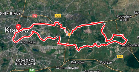 Nadwiślańska Pętla: Szybkość i Łąki Mapa dynamicznej, płaskiej trasy rowerowej prowadzącej wzdłuż wałów Wisły, idealnej na szybki trening szosowy.